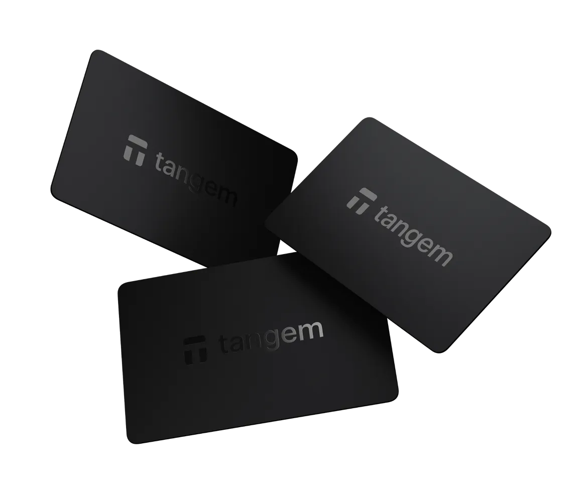 Tangem Wallet 3-Card Set Black – Hardware Crypto Wallet